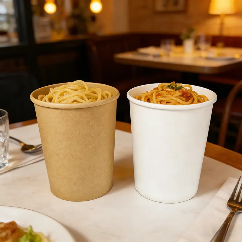 32온스 크래프트 종이 수프 종이 그릇