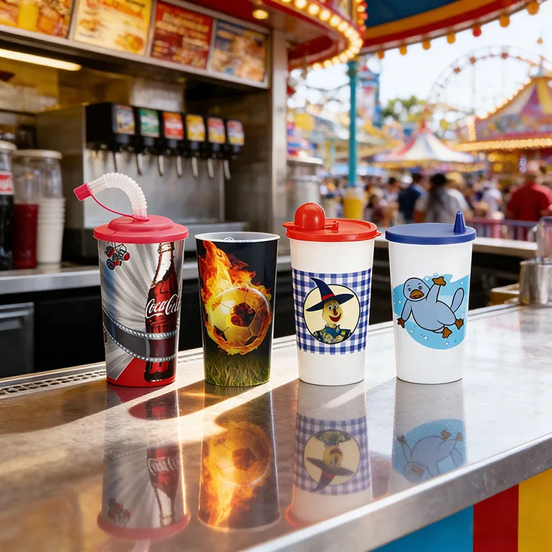 500ml 인쇄 플라스틱 컵