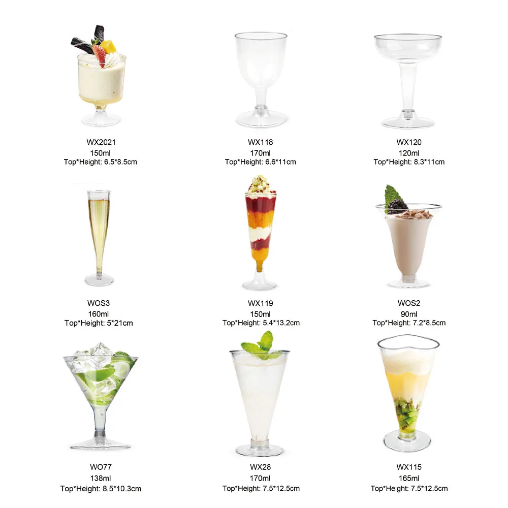 Special-shaped Dessert Plastic Cups