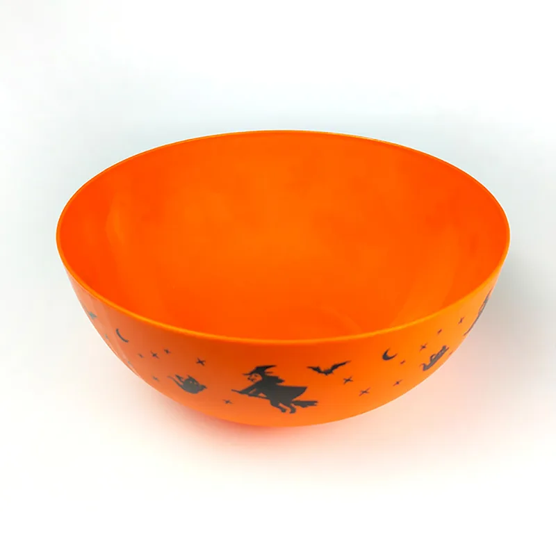 Large-capacity Festival Theme Printed Plastic Salad Bowl